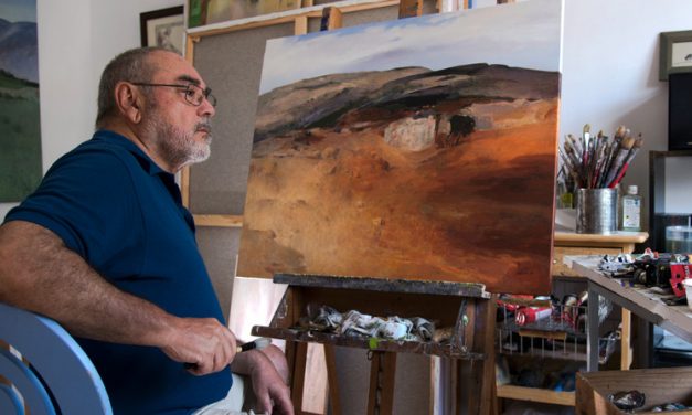 El pintor Juan Guerra muestra este viernes  sus paisajes imaginados en Gáldar