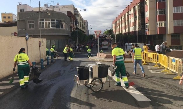 Telde recoge casi 4 toneladas de residuos durante el fin de semana de Carnaval