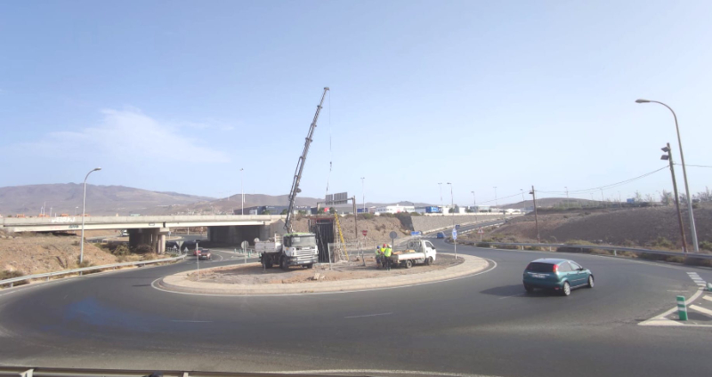 La instalación de una nueva escultura producirá desvíos de tráfico este lunes en Playa de Arinaga