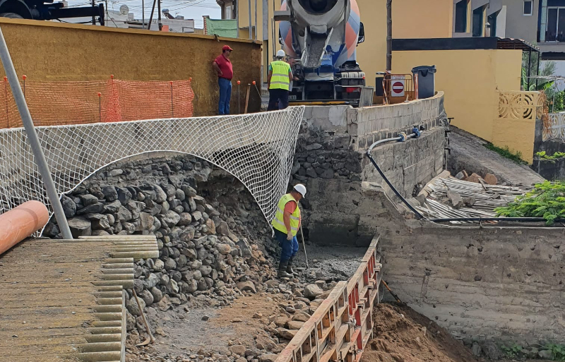  Telde inicia los trabajos de cimentación para reabrir la calle Diana, en Caserones Bajos  