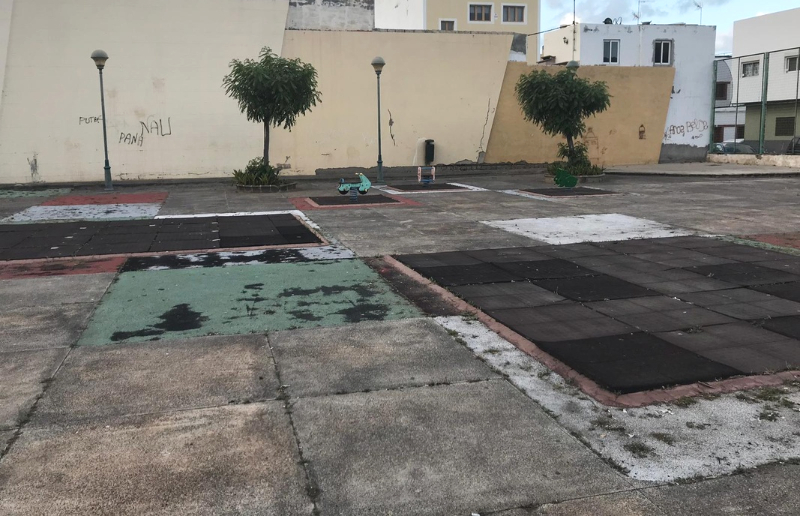 Telde inicia las obras de remodelación del parque infantil de El Cascajo, en Jinámar