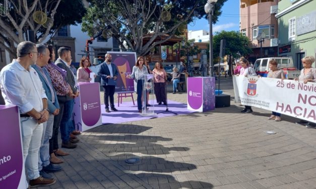 Telde se manifiesta contra la violencia de género en San Gregorio