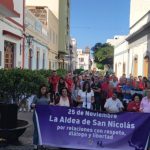 “La Aldea de San Nicolás por relaciones con respeto, diálogo y libertad” conmemoran el 25-N