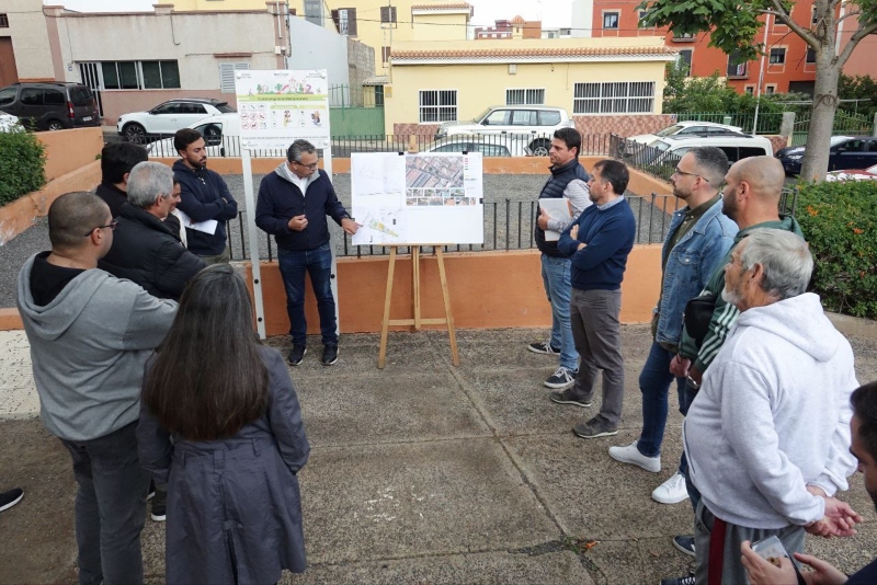 Santa Cruz inicia las obras de rehabilitación y reforma de la plaza 7 Islas de El Sobradillo