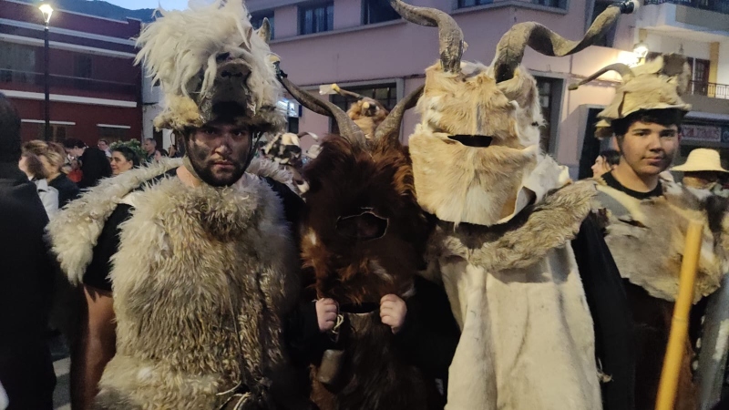  Machos y cabrillas vuelven a conquistar las calles de La Aldea de San Nicolás en el Carnaval Tradicional