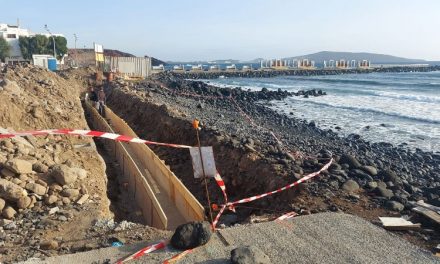 <strong>La obra que une la plaza del Dique Sur del Burrero con el nuevo paseo, última fase para terminar el sendero marítimo</strong>