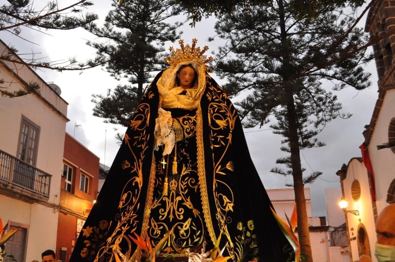 <strong>La Virgen de los Dolores inicia las celebraciones de la Semana Santa de San Lorenzo</strong>