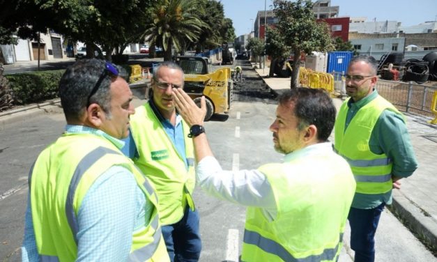 Santa Cruz abre la avenida de Los Majuelos esta  semana tras reponer las conducciones