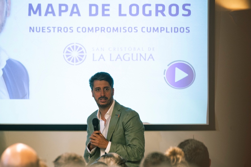 El alcalde de La Laguna  confirma el cumplimiento del 80% de los compromisos del mandato 