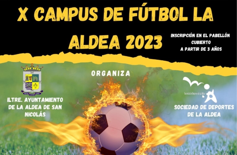 Se abren las inscripciones para participar en el X Campus de Fútbol La Aldea 2023