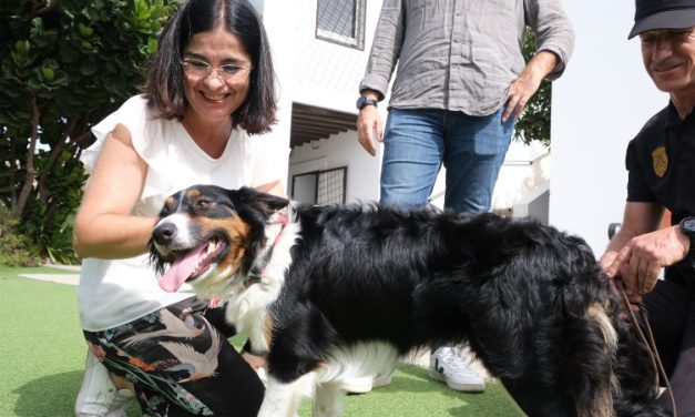 La alcaldesa Darias potenciará la Unidad Canina de la Policía Local de Las Palmas de Gran Canaria