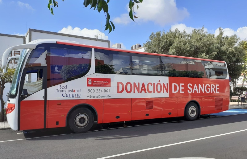 Una unidad móvil del Instituto Canario de Hemodonación y Hemoterapia estará esta semana en La Aldea de San Nicolás