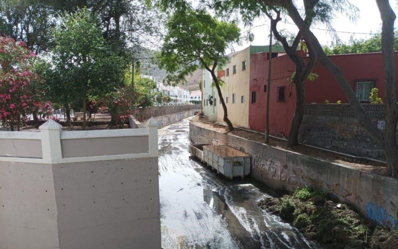 La Laguna recoge más de 35 toneladas de residuos vegetales en la limpieza del Canal de La Vega 