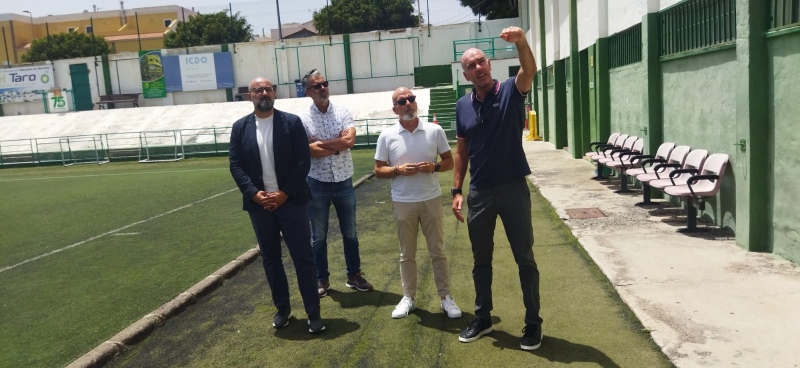 El consejero de deportes del Cabildo de Gran Canaria visita  Santa Lucía