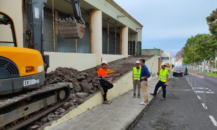 Comienzan las tareas de mejora del Polideportivo Municipal de Tazacorte