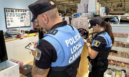 La Policía Local de La Laguna incauta cerca de 900 productos con posibles sustancias prohibidas por la UE  