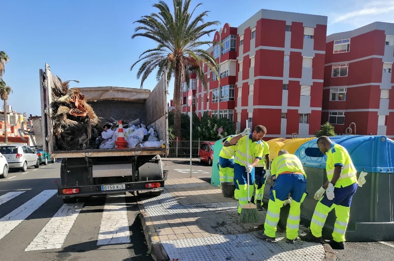 Las  Palmas de Gran  Canaria avanza en las actuaciones integrales de limpieza de los barrios