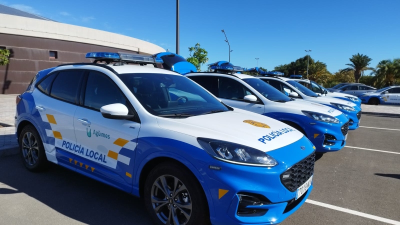 La Policía Local de Agüimes renueva su parque móvil con cuatro nuevos vehículos híbridos