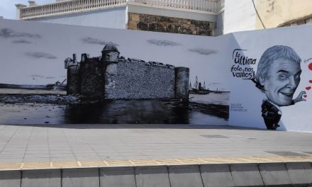 Las Palmas homenajea al humorista Manolo Vieira con un mural en su honor en el barrio de La Isleta