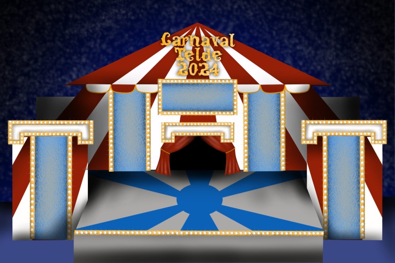Una gran carpa de circo inspirará el escenario principal del Carnaval de Telde
