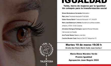 El PSOE de Telde celebra un acto de igualdad homenajeando a la diseñadora Elena Morales