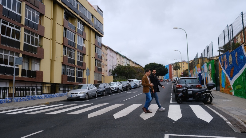 Las Palmas finaliza el asfaltado de la calle Mariucha en el barrio de Schamann