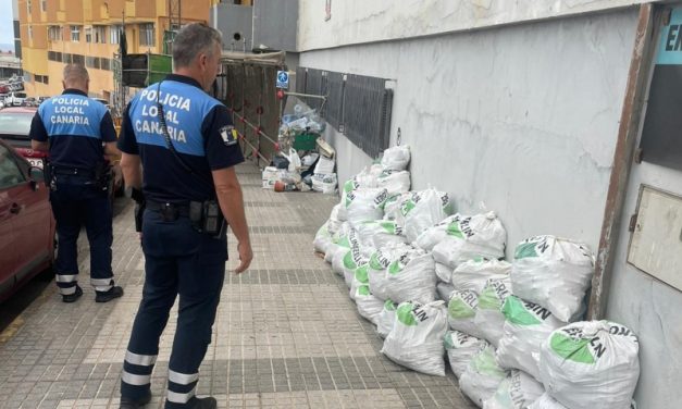 La Policía Local de Las Palmas interpone 67 propuestas de sanción por vertidos incontrolados en los dos primeros meses del año