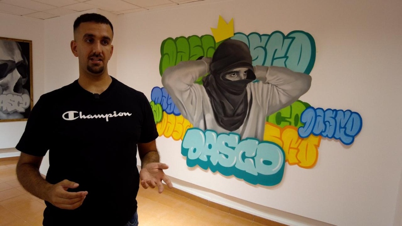 El grafitero Dailos Socorro expone ‘Entre el arte y el acto’ en la Casa de la Cultura de Agüimes