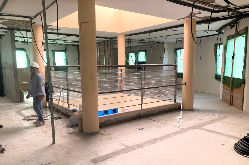 Avanzan  las obras de la futura biblioteca de Carrizal