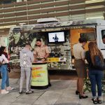 Punto de Información Móvil del Ejército de Tierra en la calle de Triana de Las Palmas