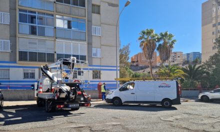 La Concejalía de Alumbrado Público de Telde, inicia la reposición de las farolas en Eucaliptos II