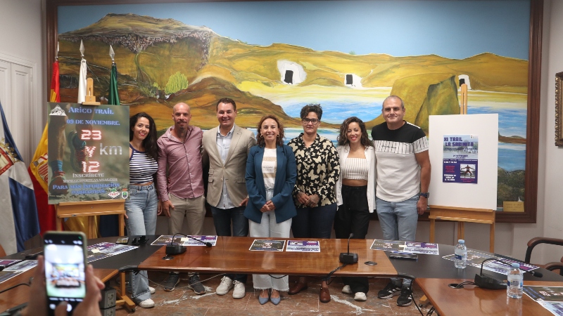 El municipio apuesta por el deporte de montaña en la presentación del XI Trail La Sabinita y el Arico Trail