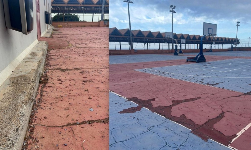 Los socialista de Telde denuncian la devolución  de una subvención  de 378.101,82 € destinada a la sustitución del pavimento de  la cancha de Narea