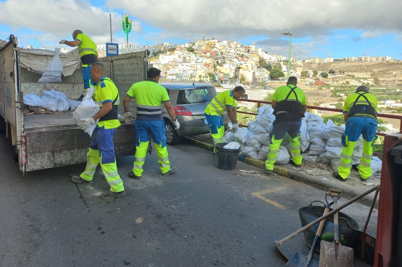 El Ayuntamiento de Las Palmas retira más de 33.000 kilos de residuos en vertidos incontrolados 