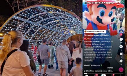 Ciuca el partido del Alcalde de Telde publica un vídeo del encendido de la Navidad borrando al Concejal de Alumbrado  responsable del mismo