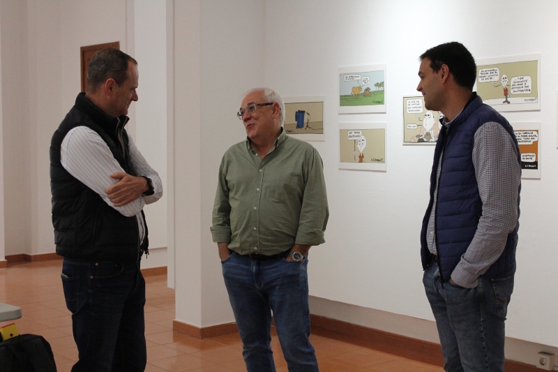 La Sala de Arte Agüimes acoge una exposición del viñetista grancanario J. Morgan