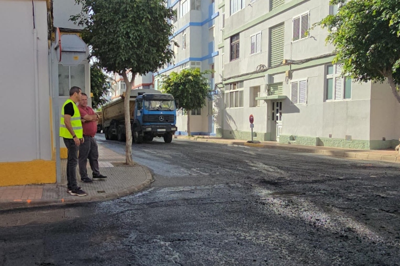Vías y Obras de Telde concluye el asfaltado en San José de Las Longueras