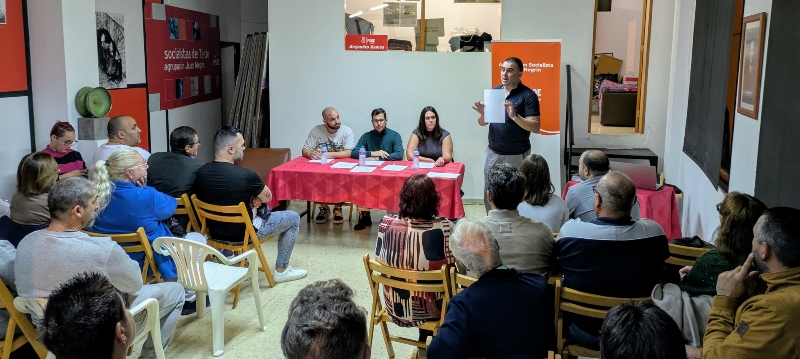 La militancia del PSOE de Telde respalda con una mayoría clara la lista liderada por  Alejandro Ramos para el Congreso Insular