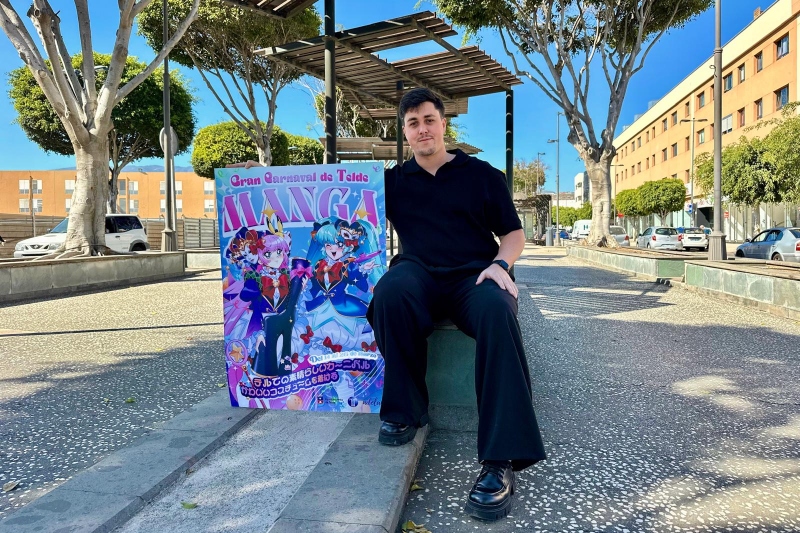 El ilustrador teldense Shakile Ramírez pregonará el carnaval del manga el próximo mes  de marzo  en la Plaza de San Gregorio