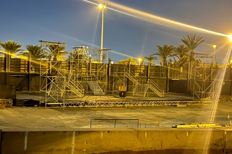 Nueva Canarias Telde denuncia el montaje del escenario del carnaval en el parque de San Juan sin el preceptivo contrato