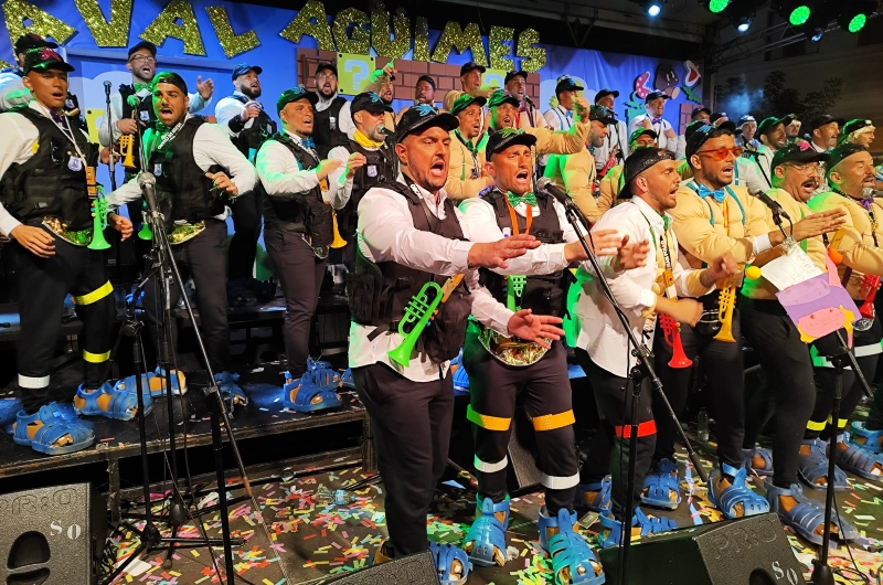 Los Hijos de Chano el Negro conquistan el Concurso de Murgas de Agüimes por tercer año consecutivo