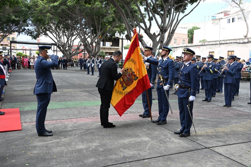 El Ejército del Aire celebra en Telde la primera Jura de Bandera Civil  fuera de la Base Aérea de Gando