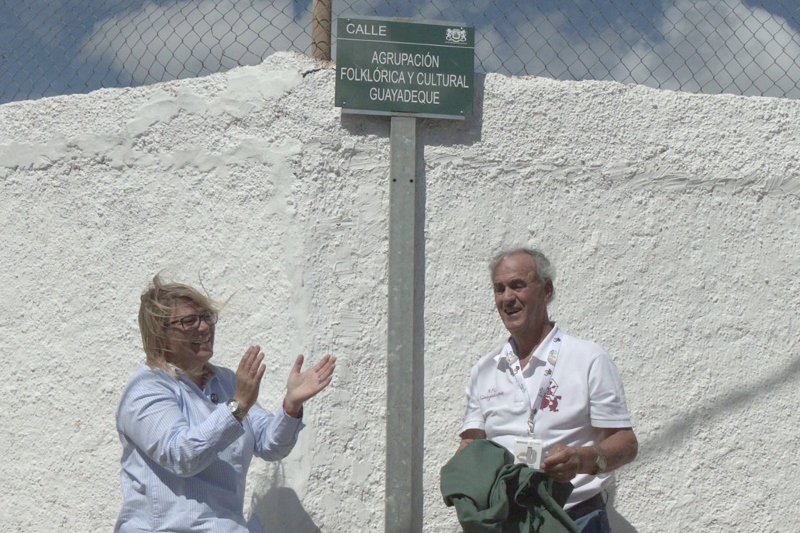 Ingenio rotula una calle en Carrizal a La AFC Guayadeque
