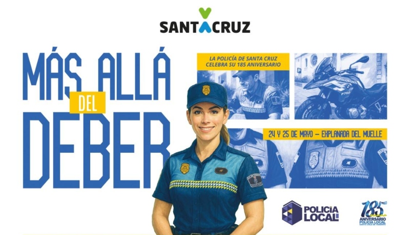 La Policía Local de Santa Cruz celebra con la ciudadanía el 185 aniversario de su creación
