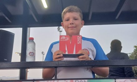 Martín Rodríguez Batista, joven teldense, campeón en la Batalla de Porteros de la Maspalomas Cup