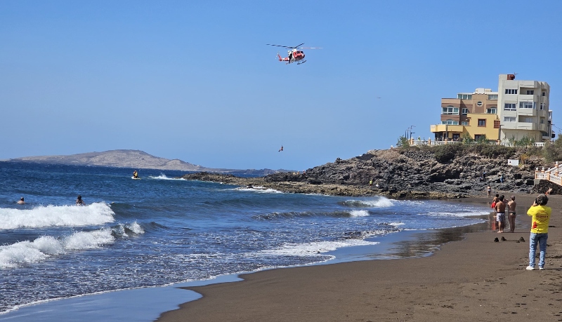 Las banderas azules en las playas de Telde cumplen 25 años y la ciudad lo celebra con un simulacro en Melenara