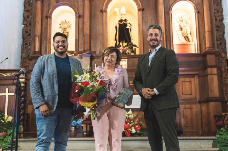 Rosa María Aguilar rinde tributo a la mujer campesina durante el pregón de las Fiestas de San Benito 2025