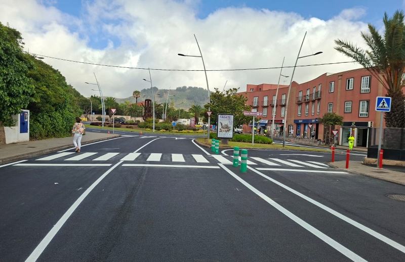El Ayuntamiento de La Laguna concluye los trabajos de mejora de la rotonda de San Benito
