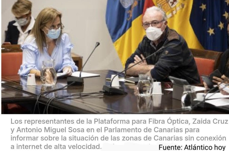 Los intereses políticos intentan interferir en el trabajo de la Plataforma por la fibra óptica