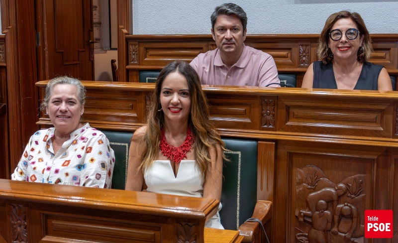 La concejala socialista de Telde, Inés Pulido se estrena como portavoz
